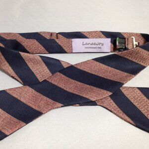 NEW Lanae Joy Silk Adjustable Bow Tie Bowtie / Navy Red / Privat…